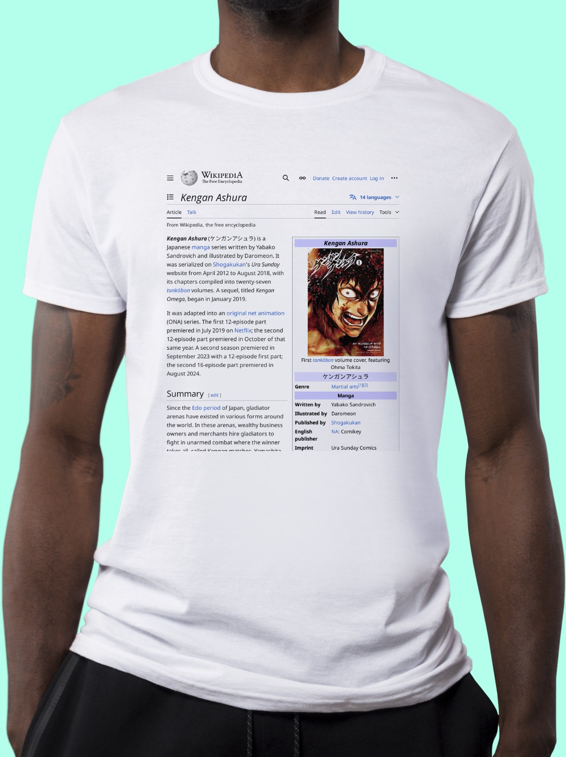 Kengan_Ashura Wikipedia Shirt