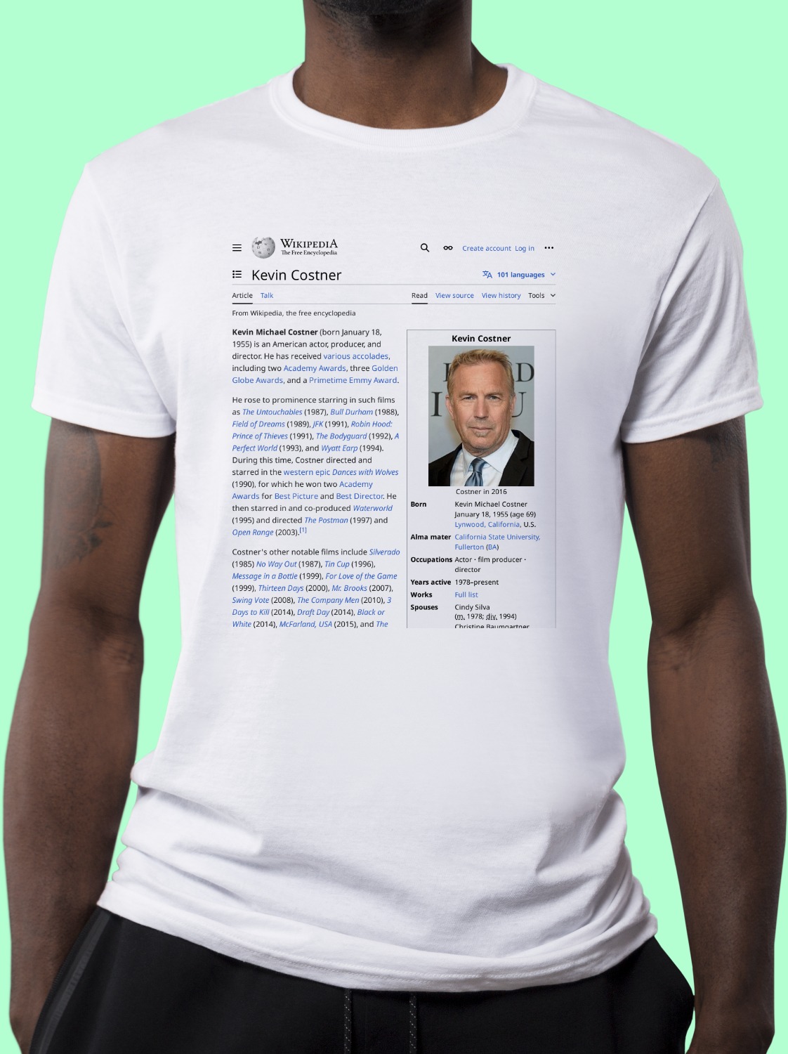 Kevin_Costner Wikipedia Shirt