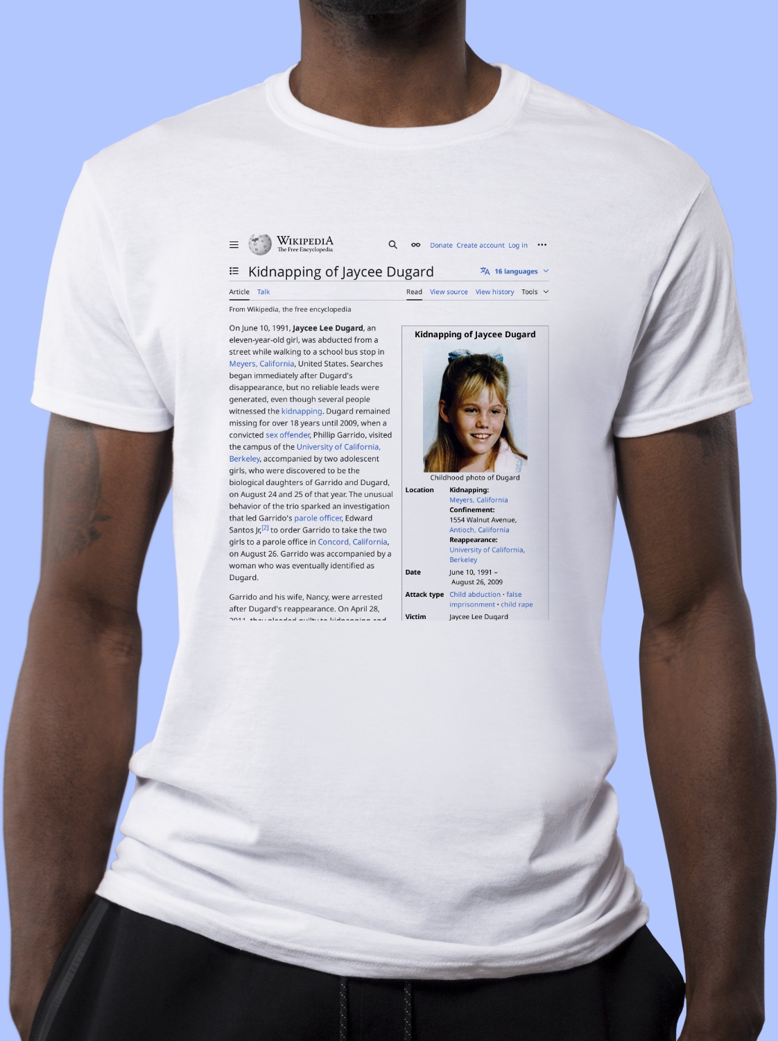 Kidnapping_of_Jaycee_Dugard Wikipedia Shirt