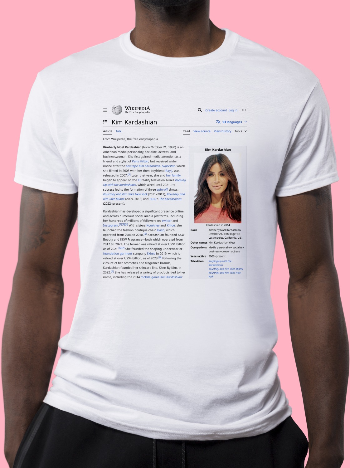 Kim_Kardashian Wikipedia Shirt