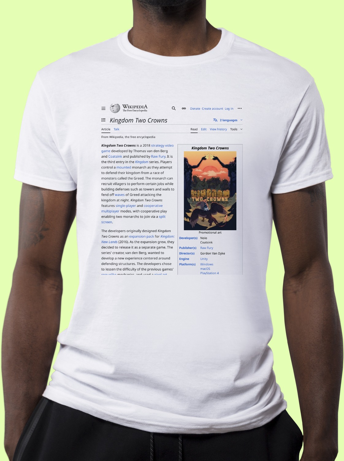 Kingdom_Two_Crowns Wikipedia Shirt