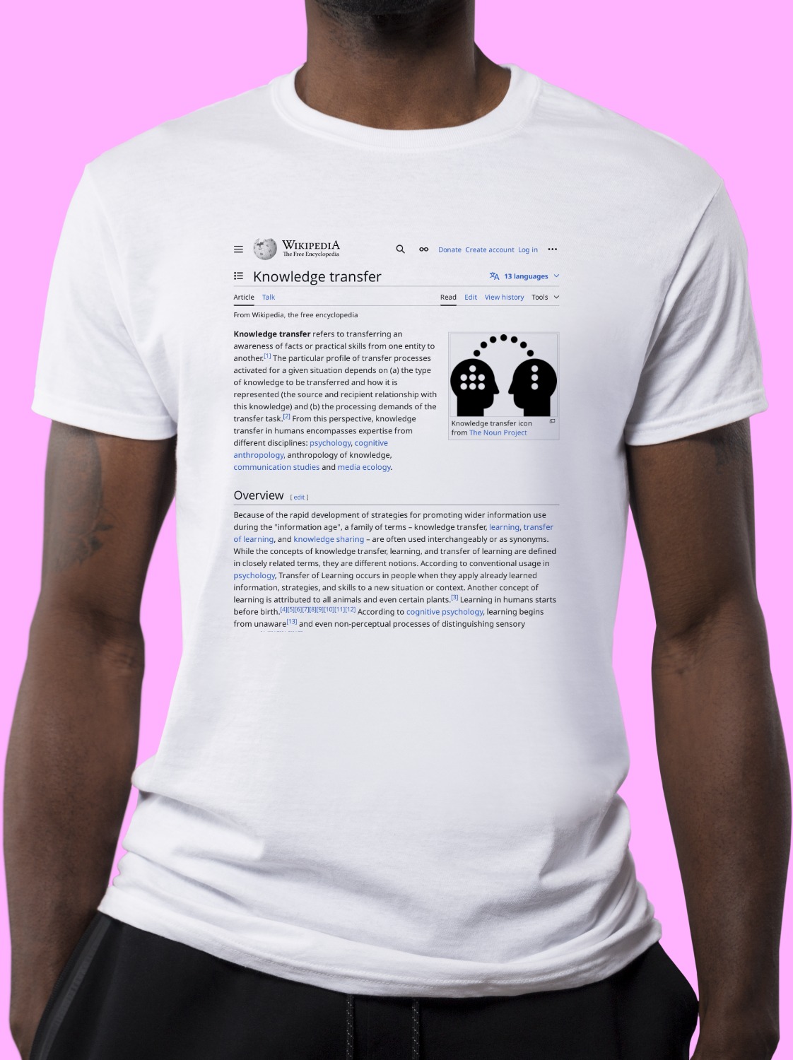 Knowledge_transfer Wikipedia Shirt