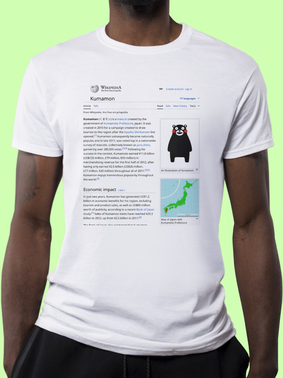 Kumamon Wikipedia Shirt