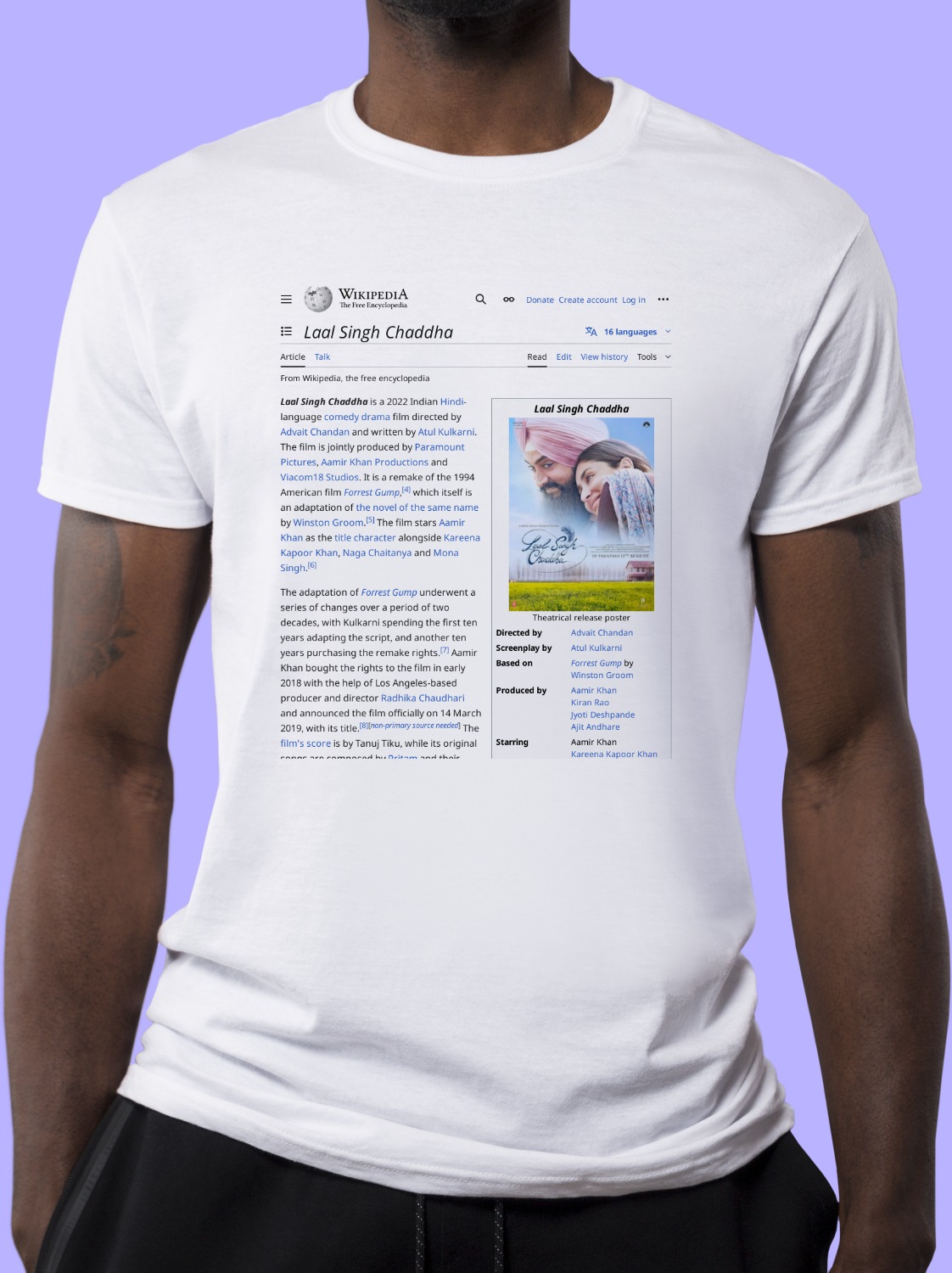 Laal_Singh_Chaddha Wikipedia Shirt