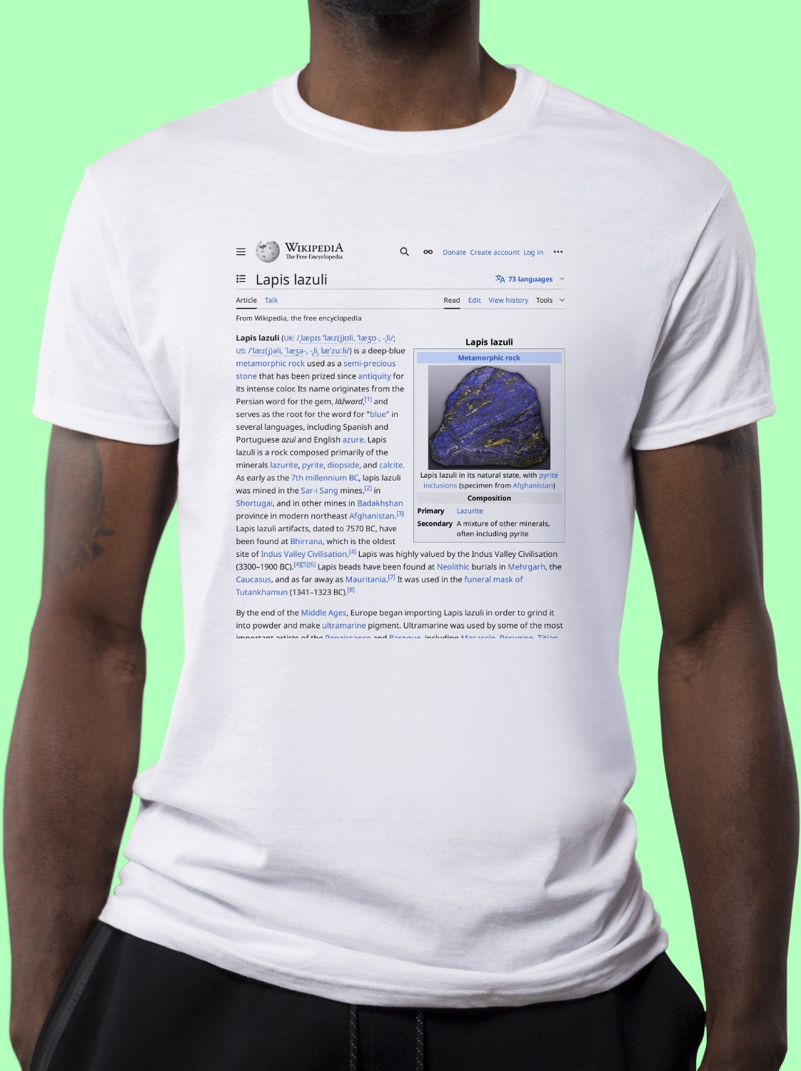lapis lazuli shirt