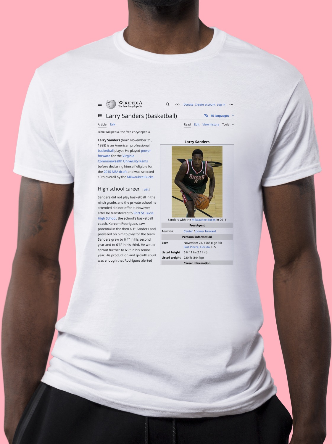 Larry_Sanders_(basketball) Wikipedia Shirt