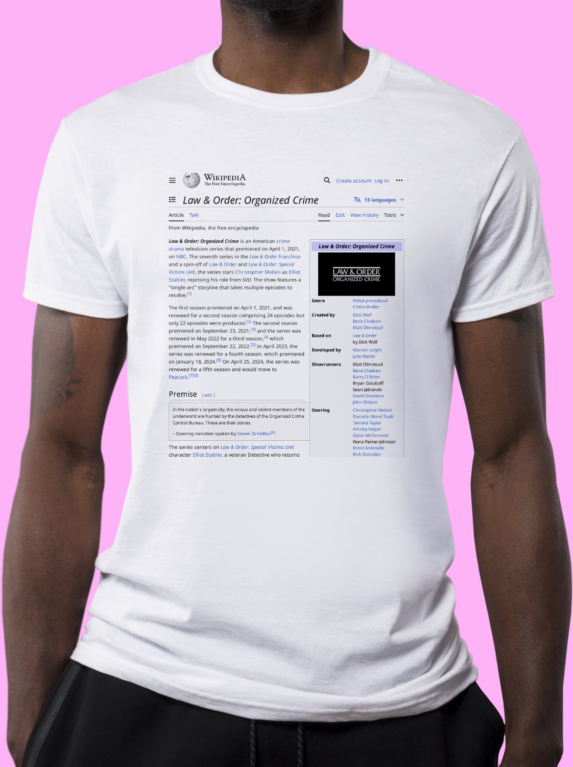 Law_&_Order:_Organized_Crime Wikipedia Shirt