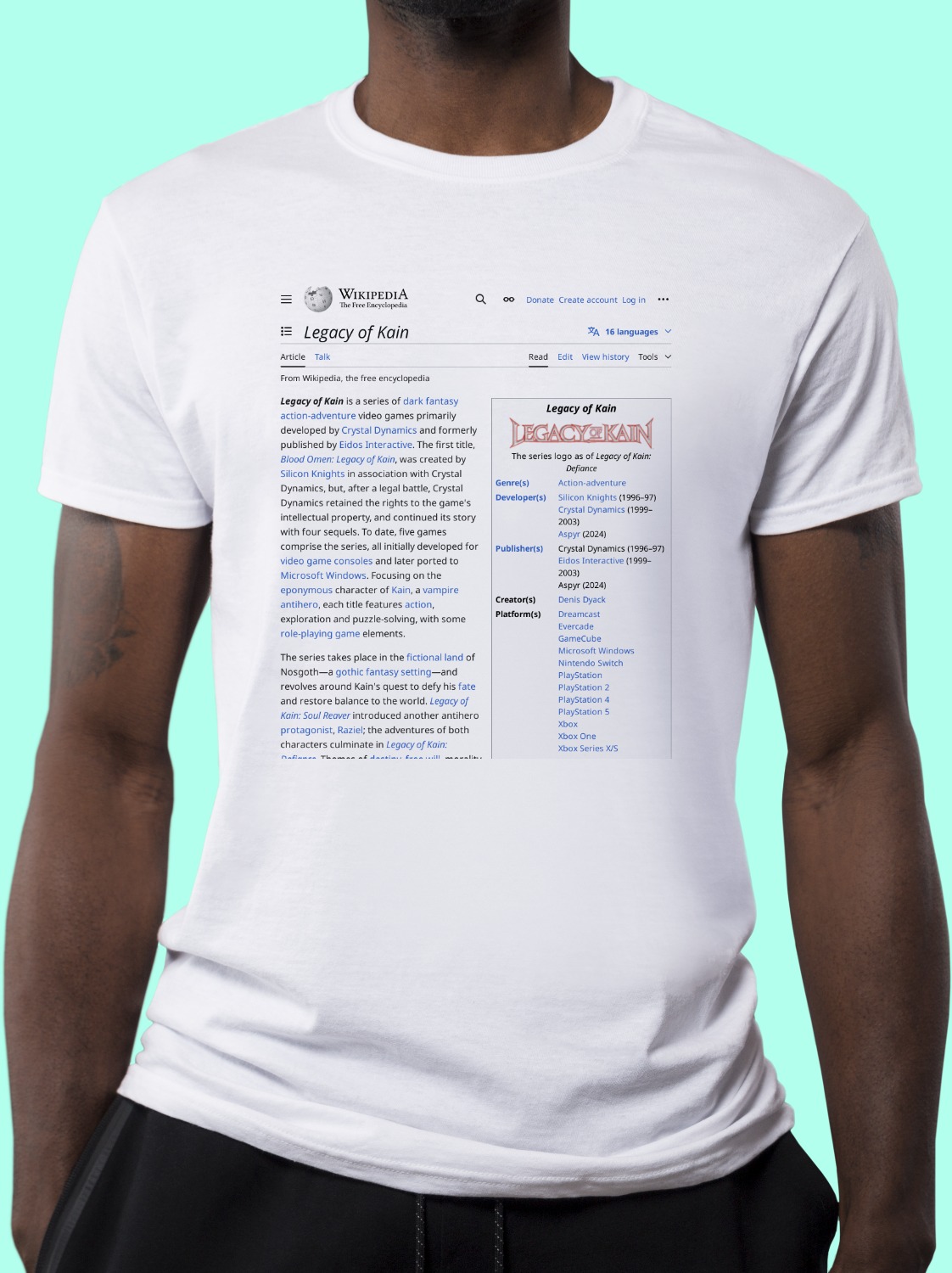 Legacy_of_Kain Wikipedia Shirt