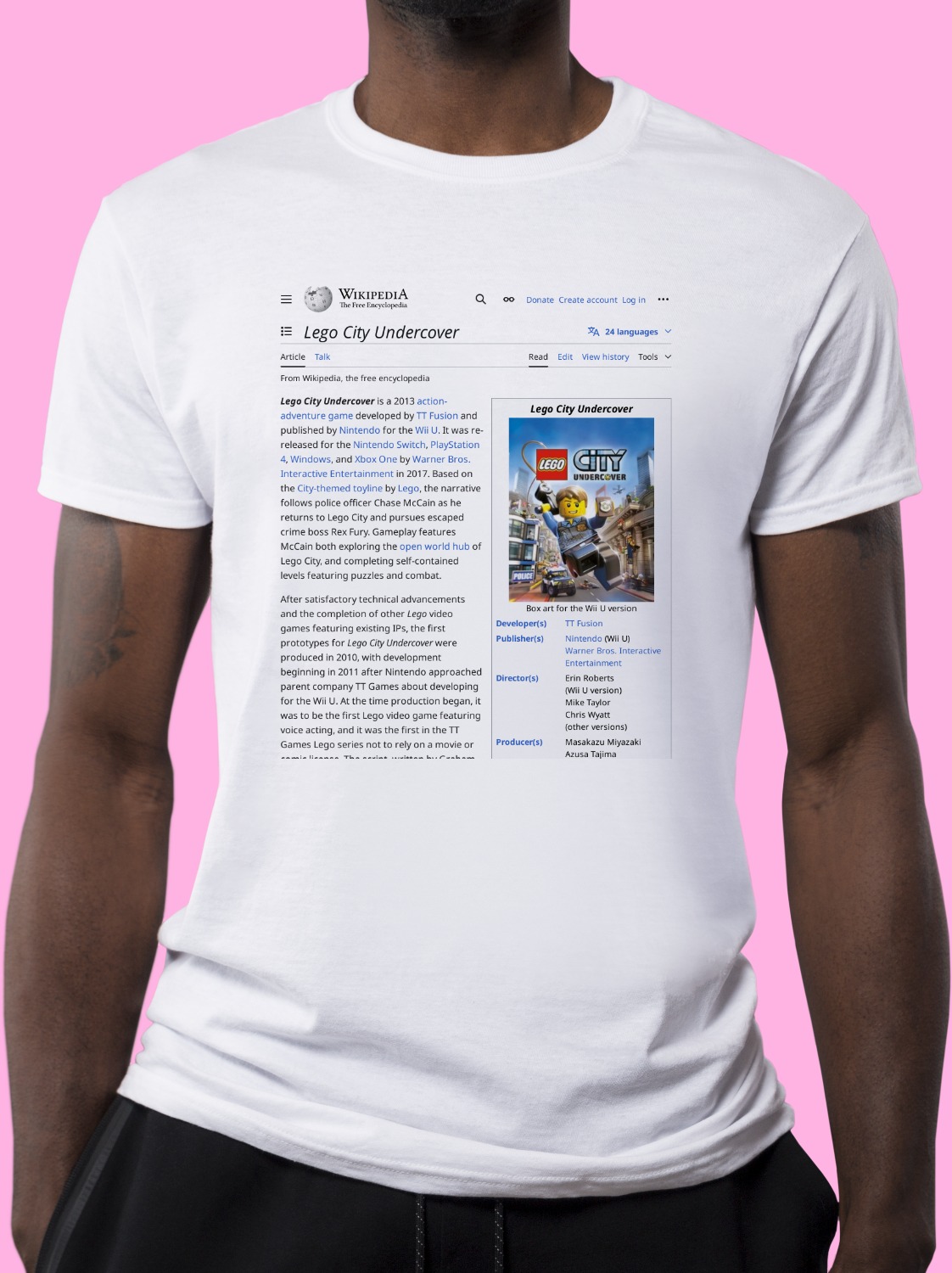 Lego_City_Undercover Wikipedia Shirt