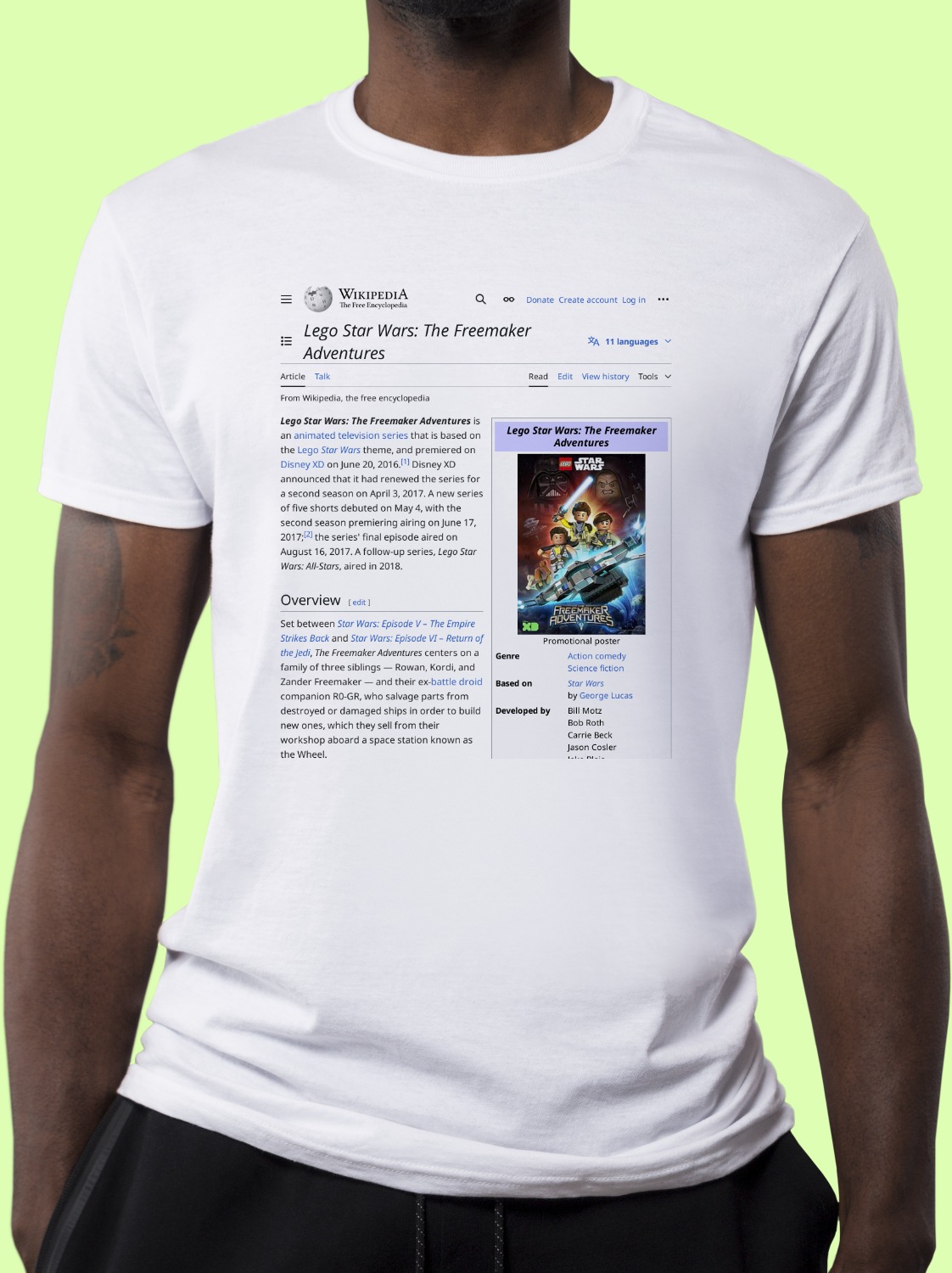 Lego_Star_Wars:_The_Freemaker_Adventures Wikipedia Shirt
