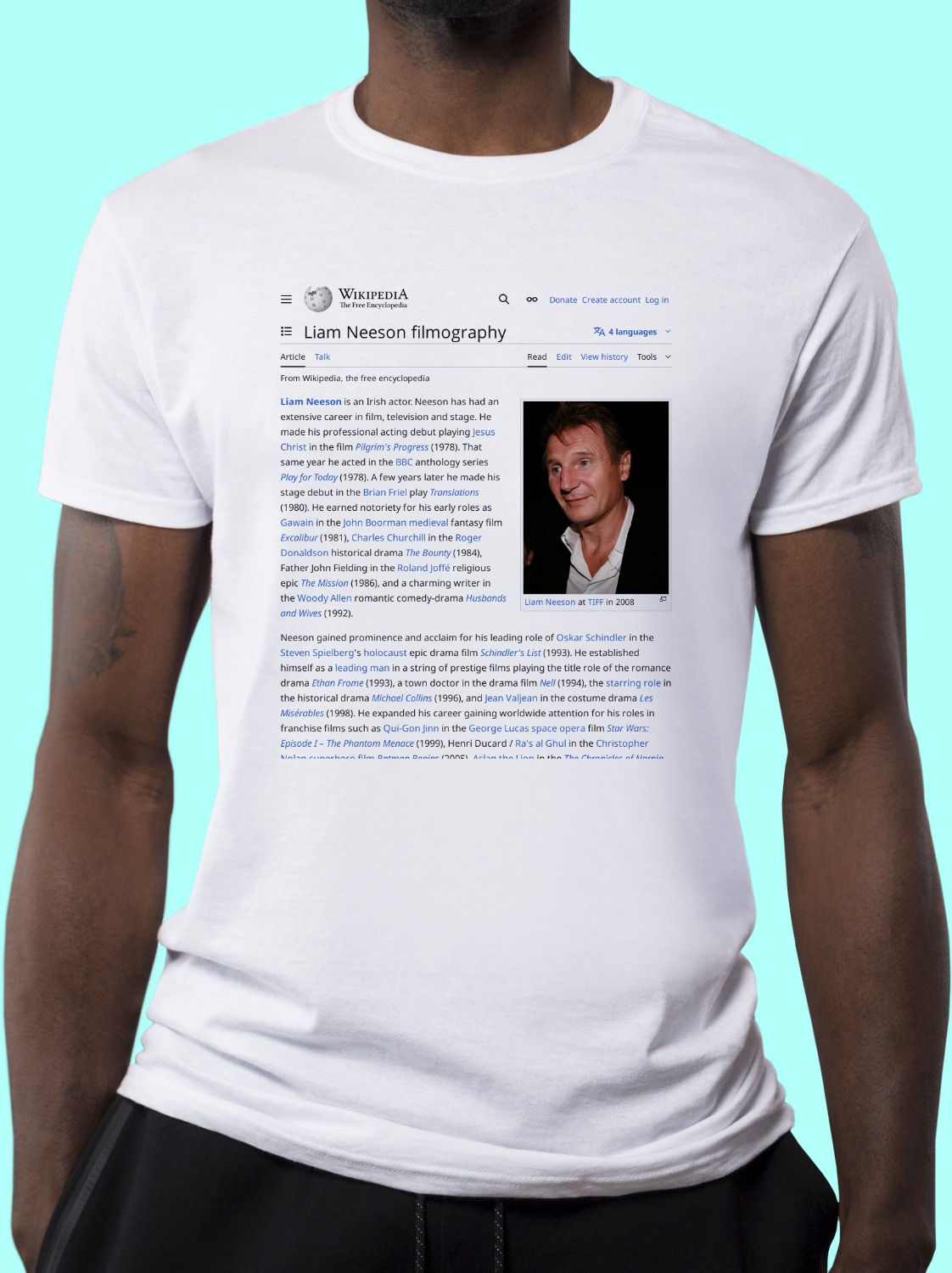 Liam_Neeson_filmography Wikipedia Shirt
