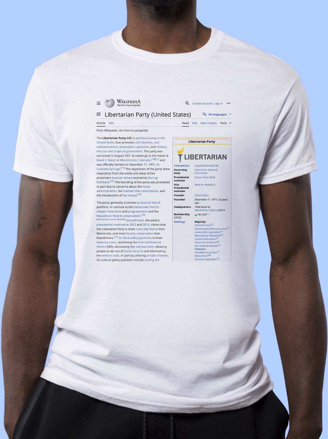 Libertarian_Party_(United_States) Wikipedia Shirt