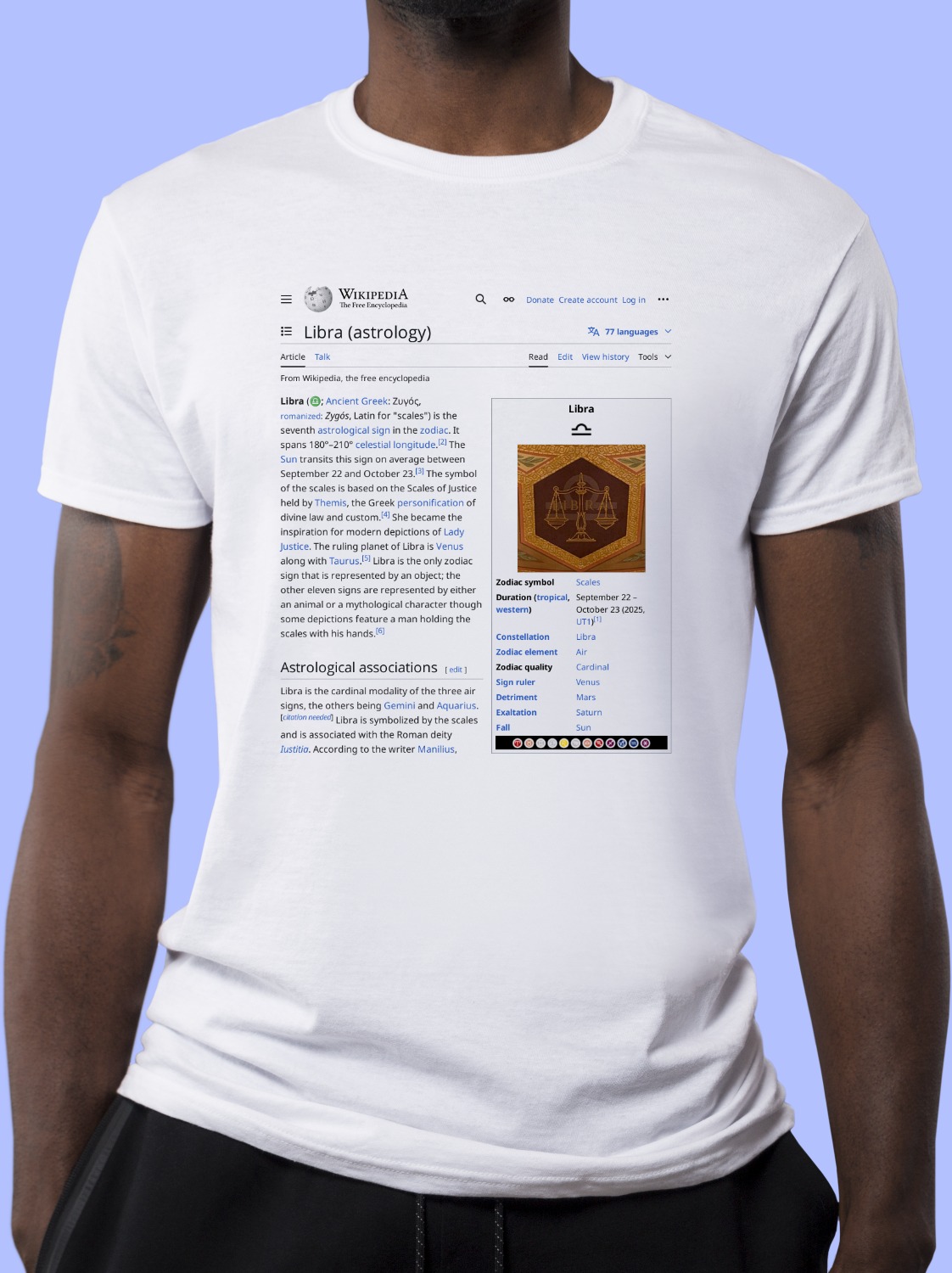 Libra_(astrology) Wikipedia Shirt