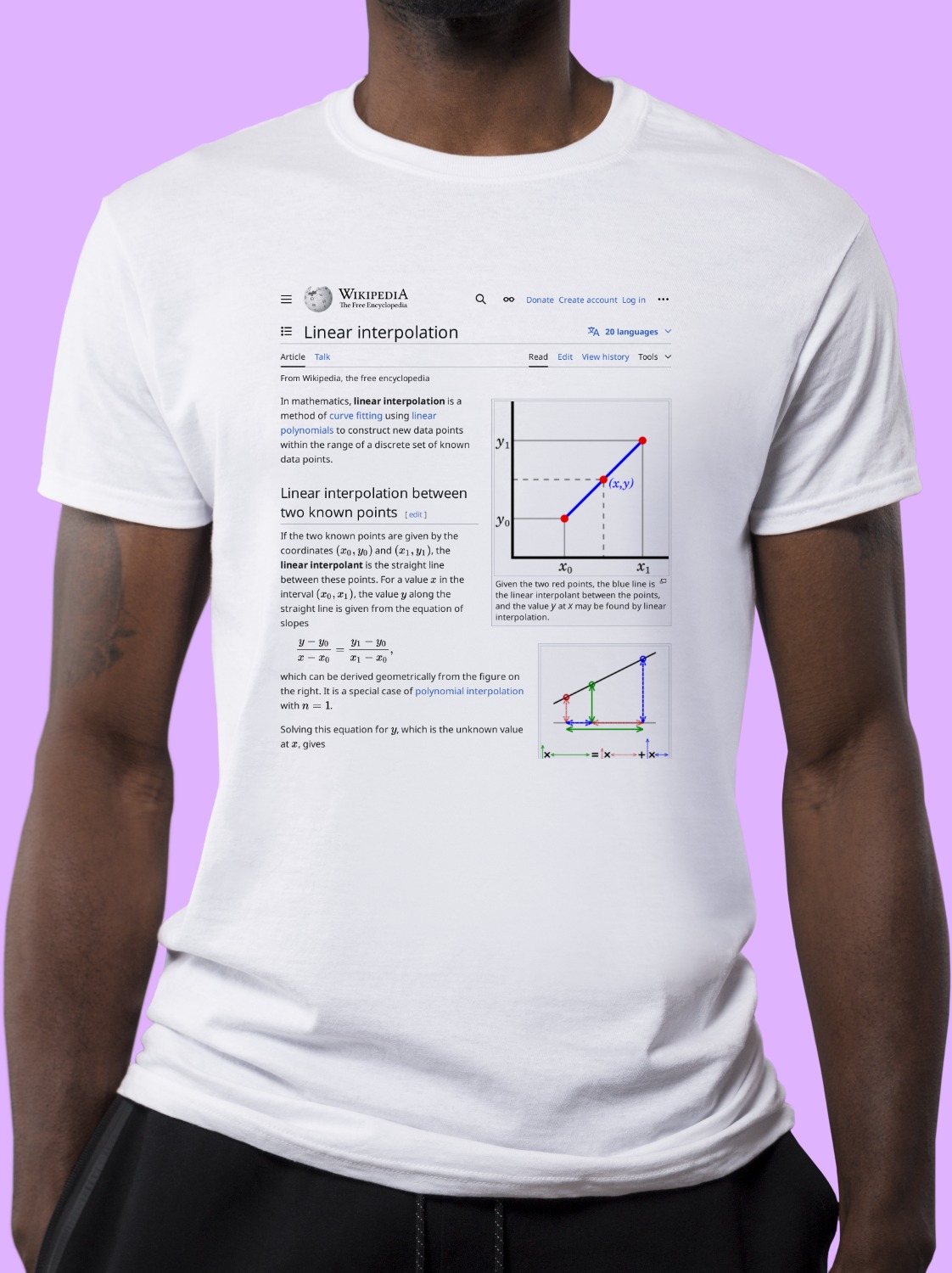 Linear_interpolation Wikipedia Shirt