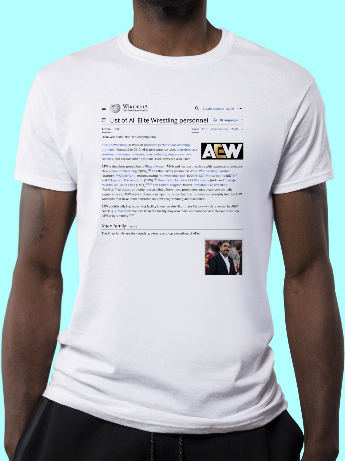 List_of_All_Elite_Wrestling_personnel Wikipedia Shirt