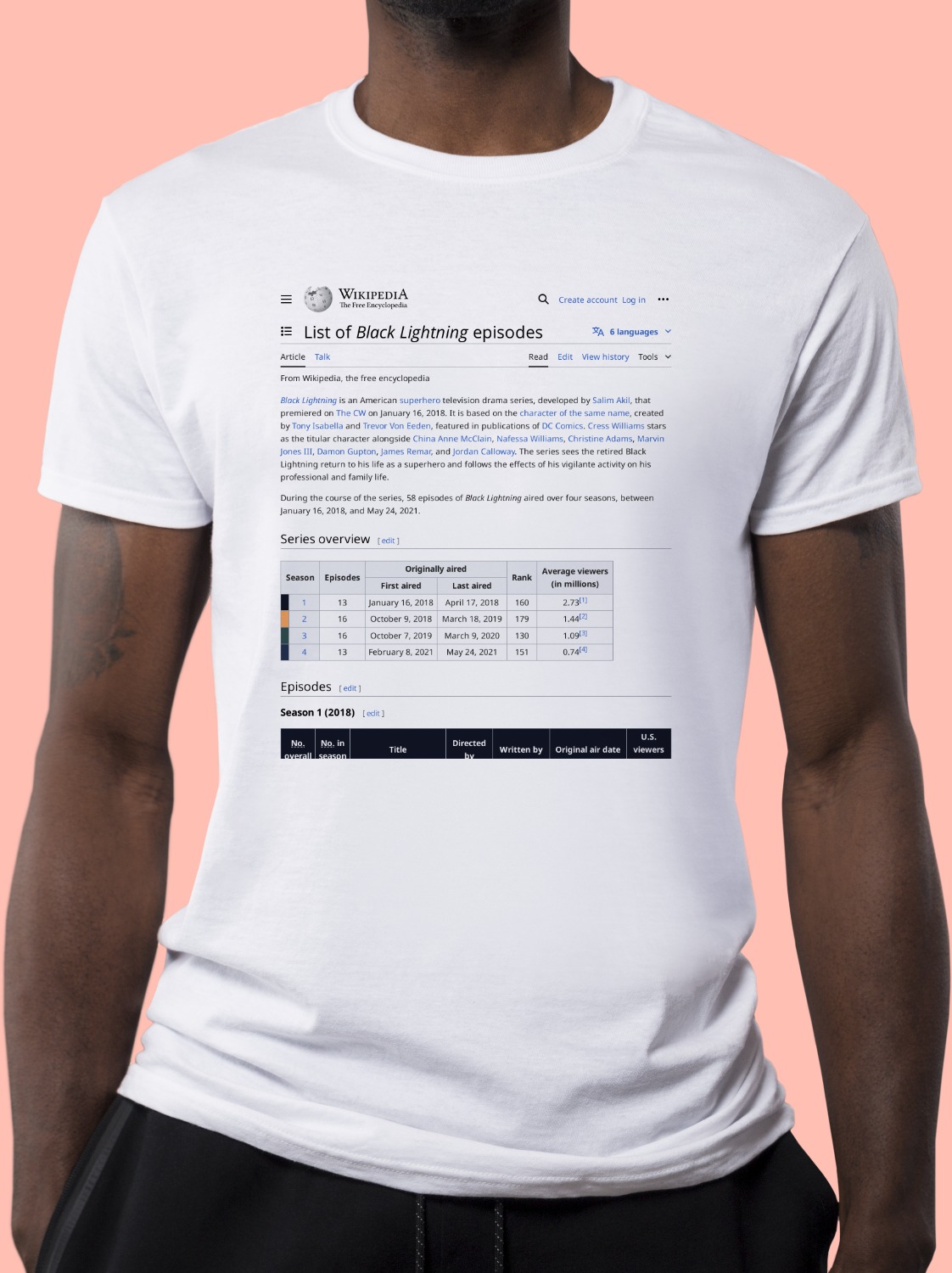 List_of_Black_Lightning_episodes Wikipedia Shirt