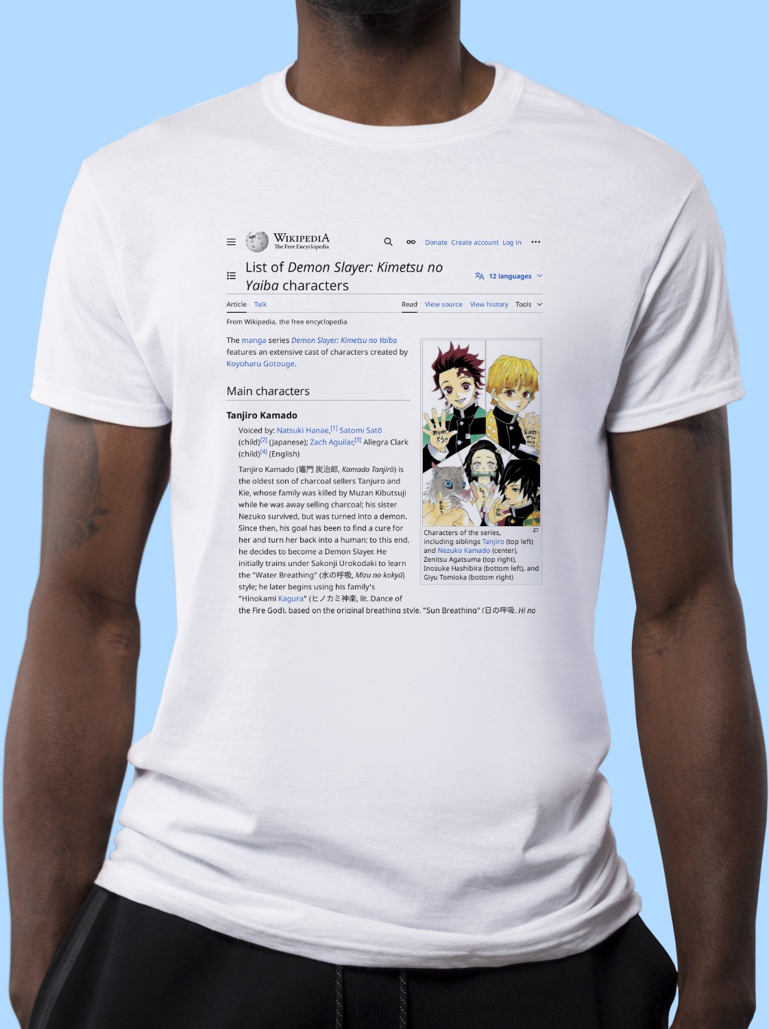 List of Demon Slayer: Kimetsu no Yaiba characters Wikipedia T-Shirt