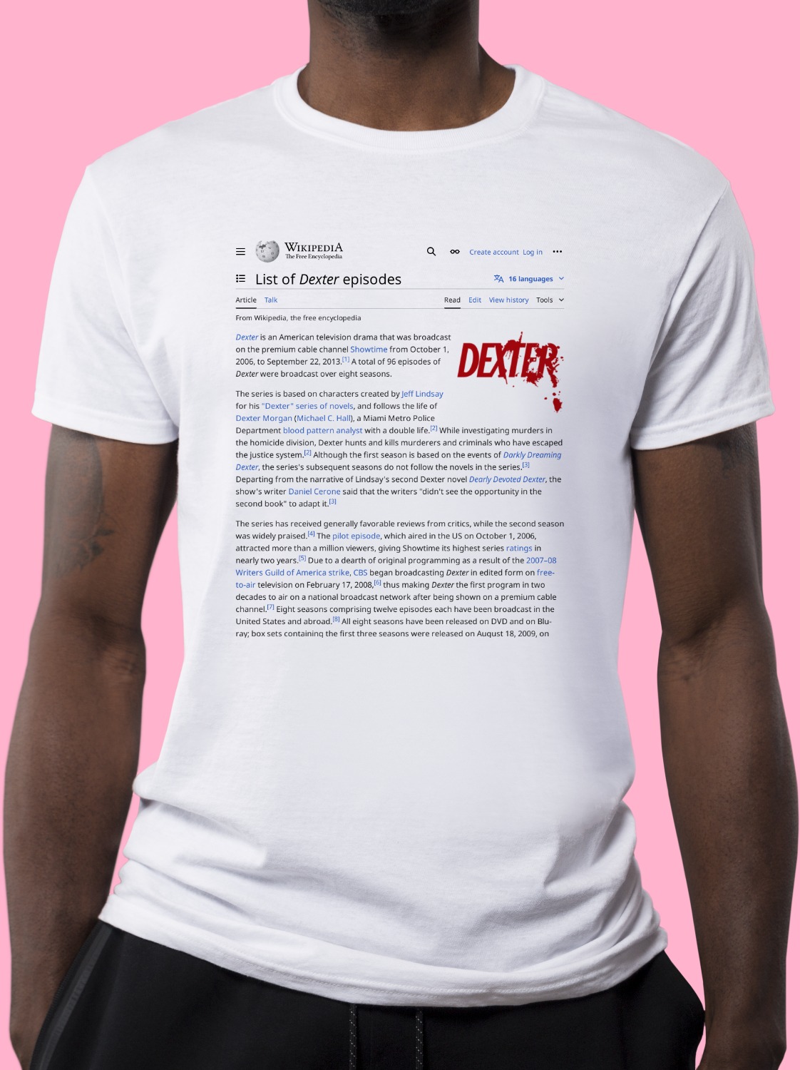 List_of_Dexter_episodes Wikipedia Shirt