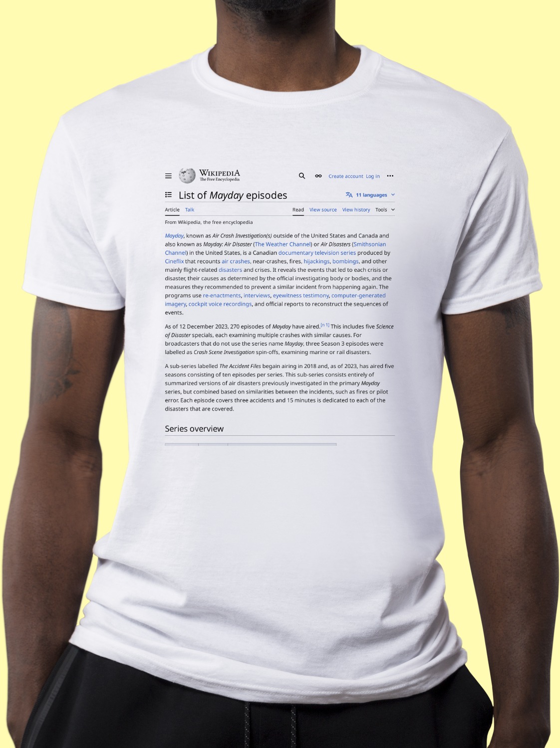 list-of-mayday-episodes-wikipedia-t-shirt