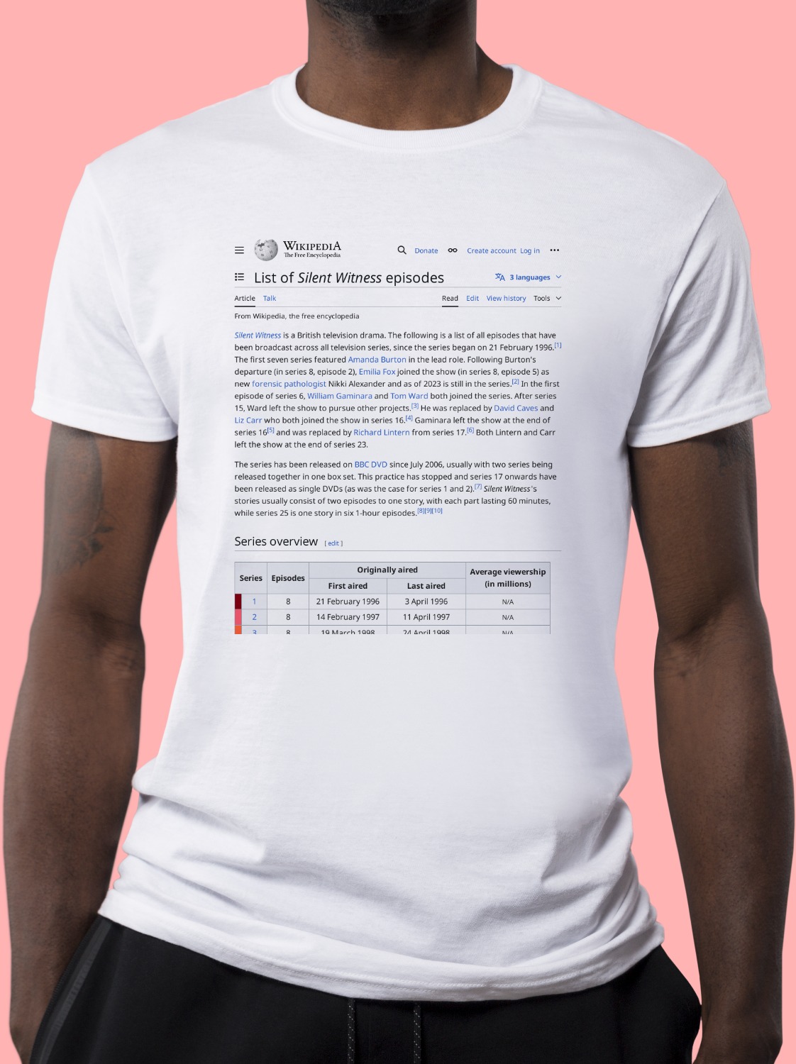 List_of_Silent_Witness_episodes Wikipedia Shirt