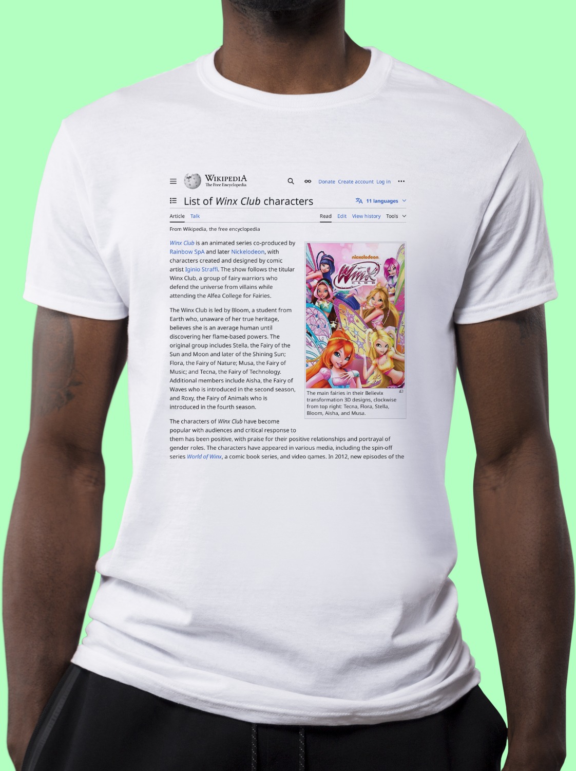 List_of_Winx_Club_characters Wikipedia Shirt