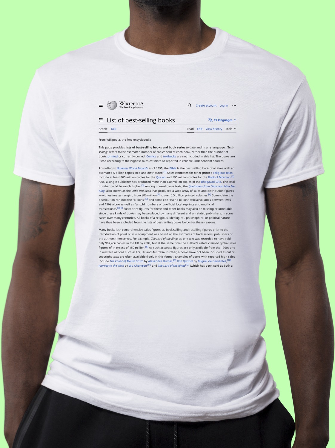 list-of-best-selling-books-wikipedia-t-shirt