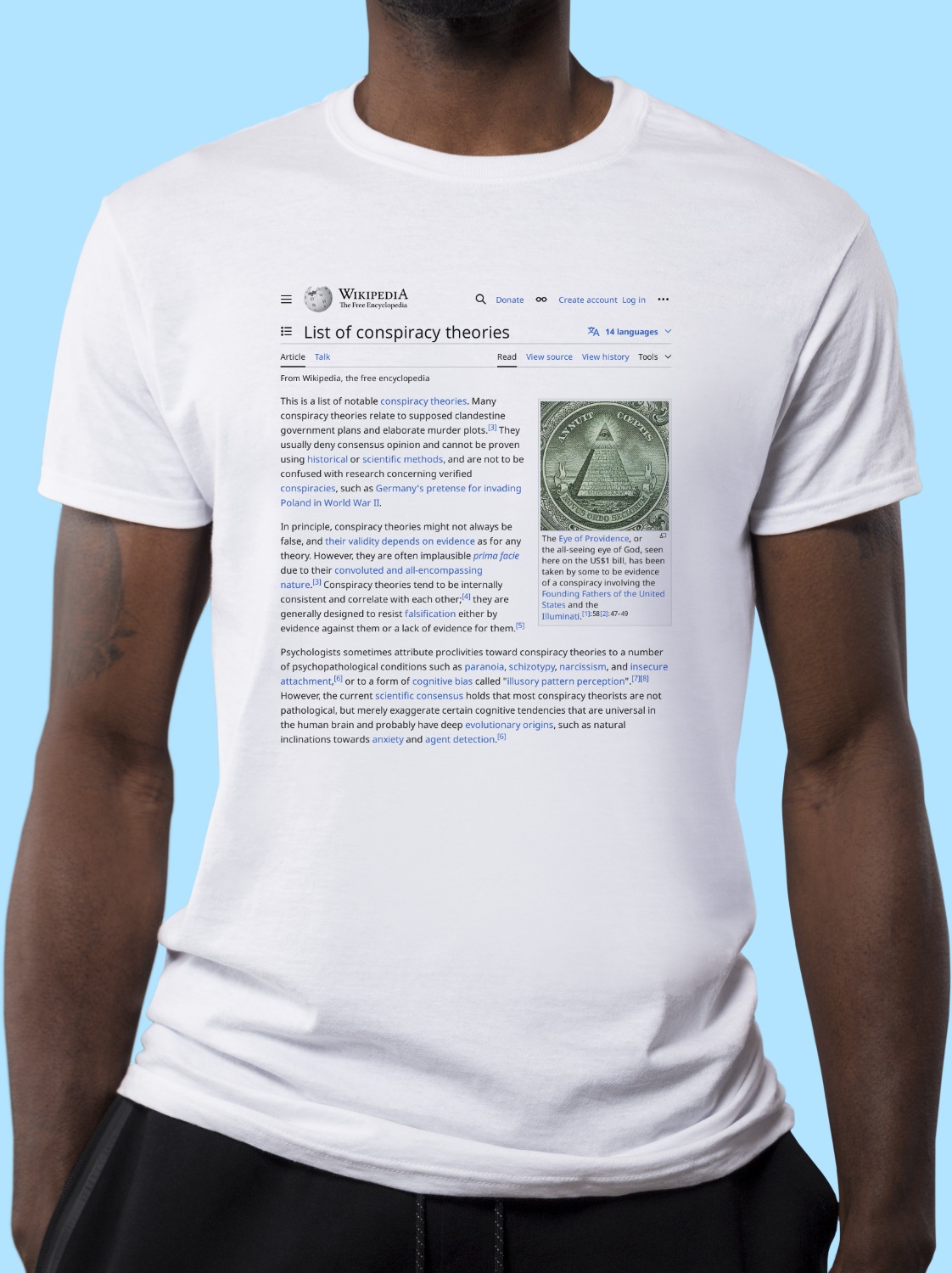 List_of_conspiracy_theories Wikipedia Shirt