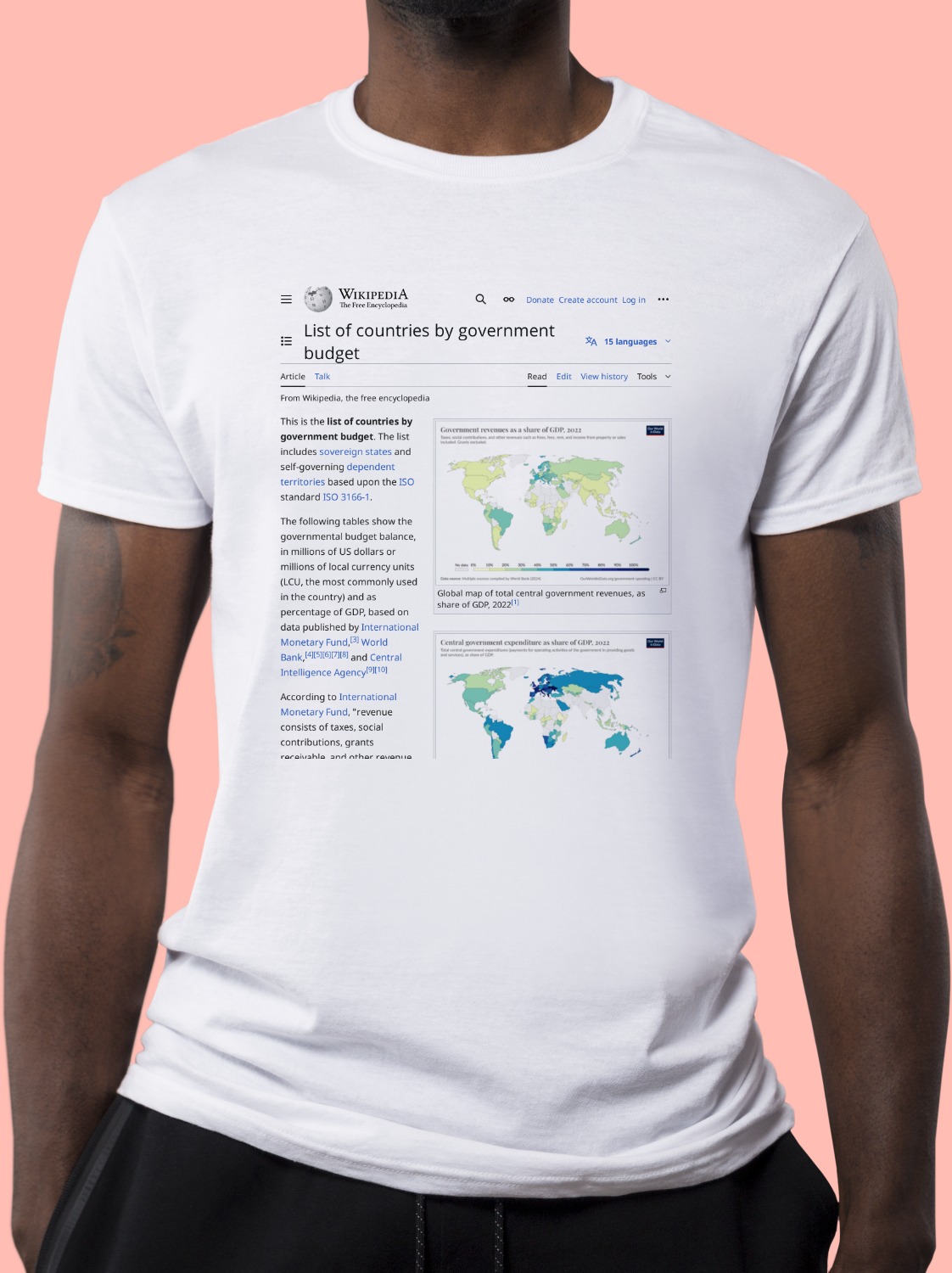 List_of_countries_by_government_budget Wikipedia Shirt