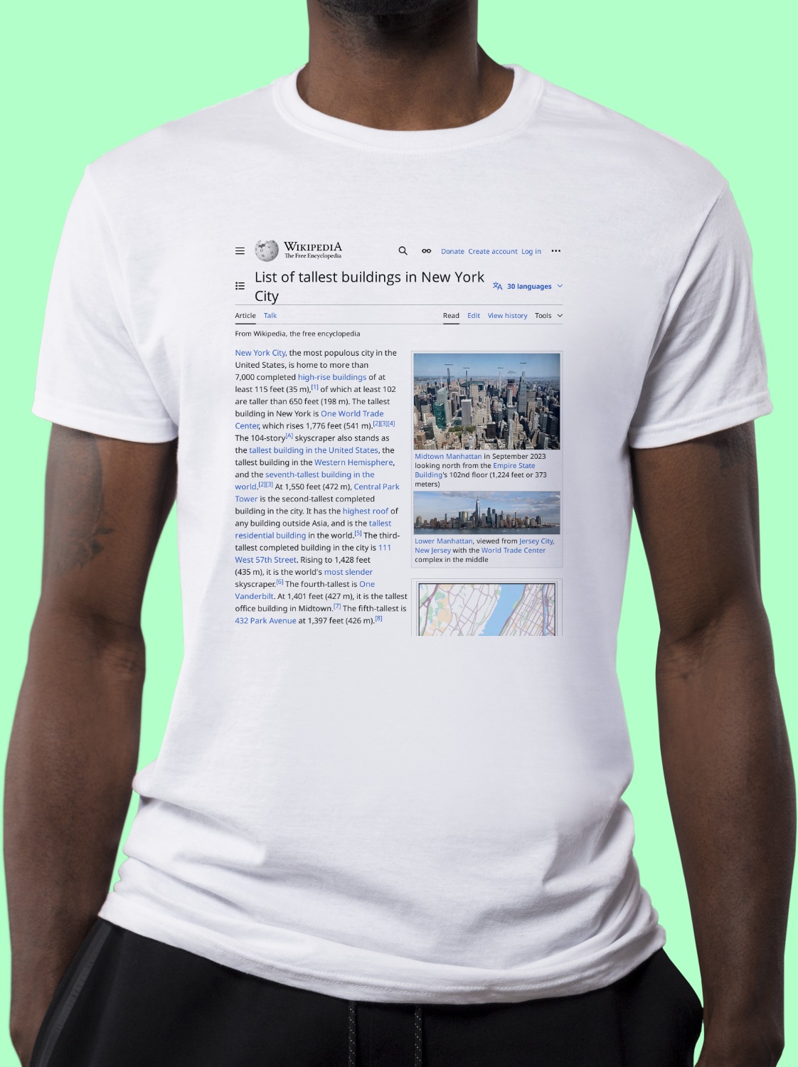 List_of_tallest_buildings_in_New_York_City Wikipedia Shirt