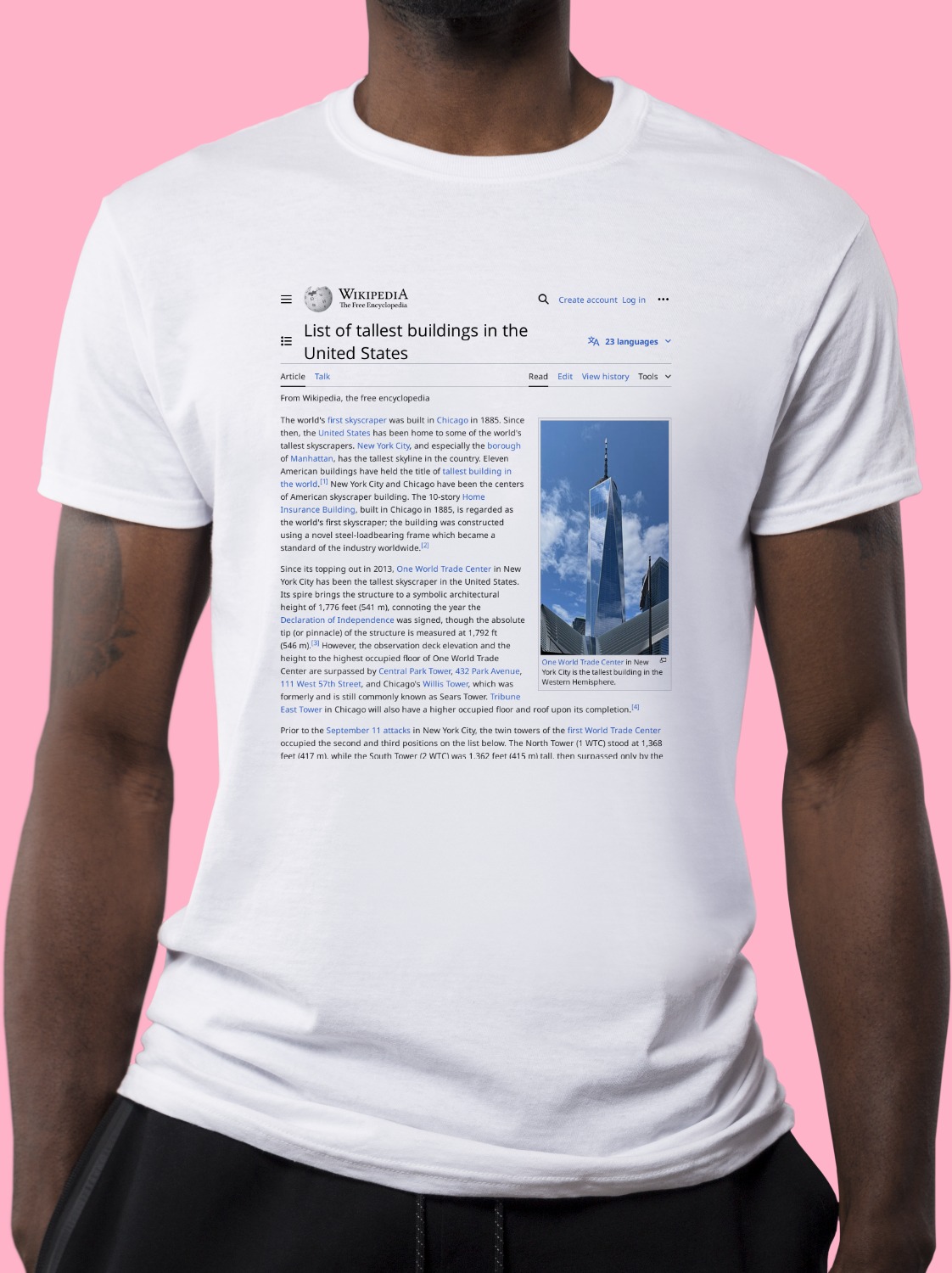 List_of_tallest_buildings_in_the_United_States Wikipedia Shirt