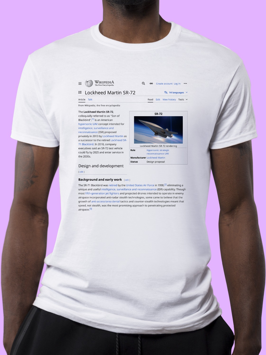 Lockheed_Martin_SR-72 Wikipedia Shirt