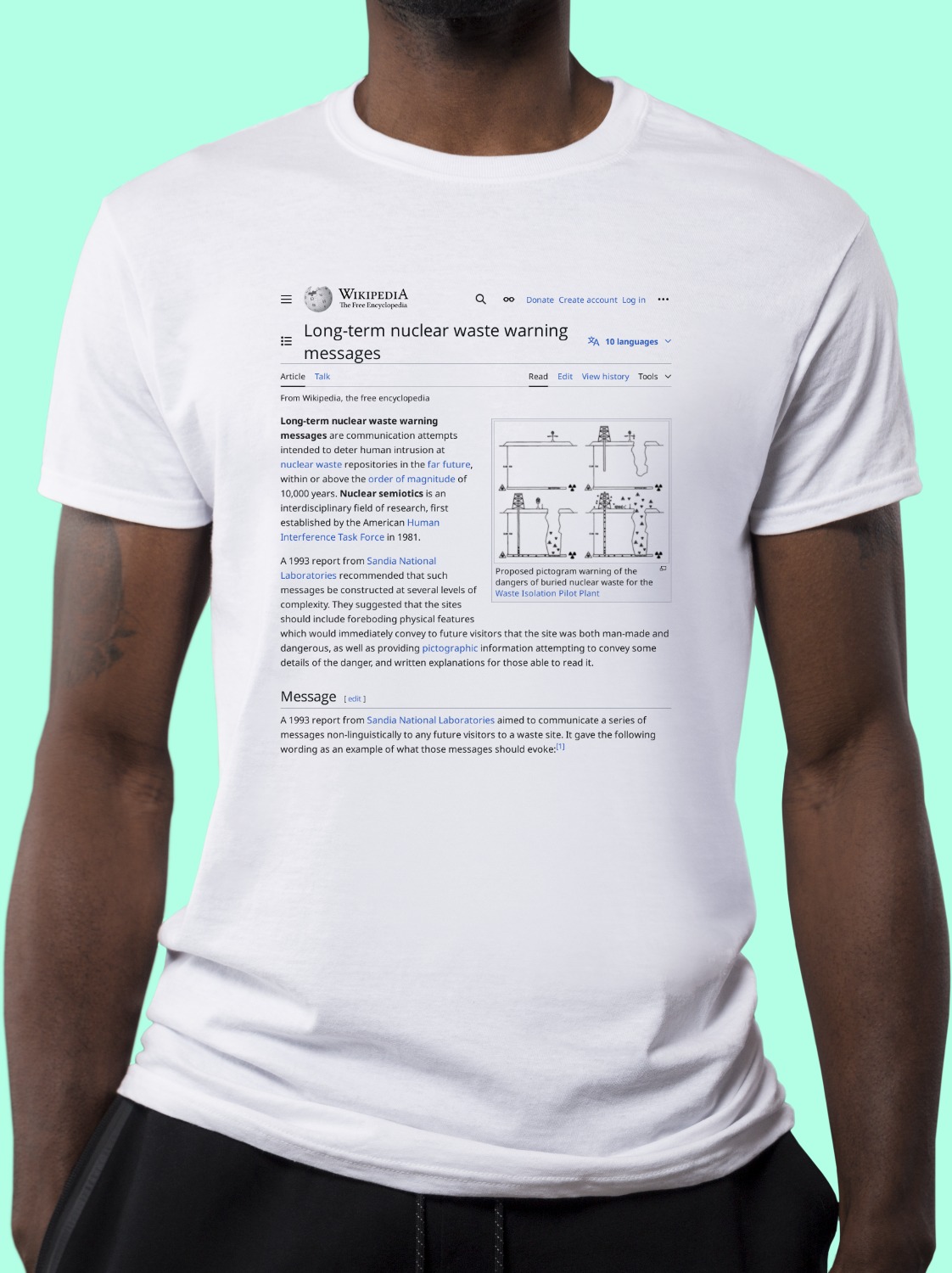 Long-time_nuclear_waste_warning_messages Wikipedia Shirt