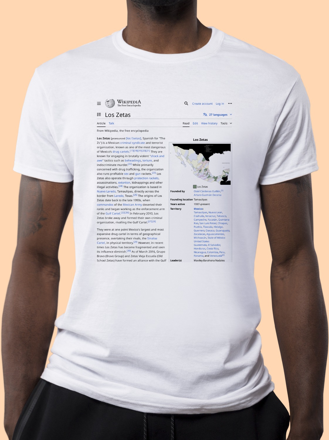 Los_Zetas Wikipedia Shirt
