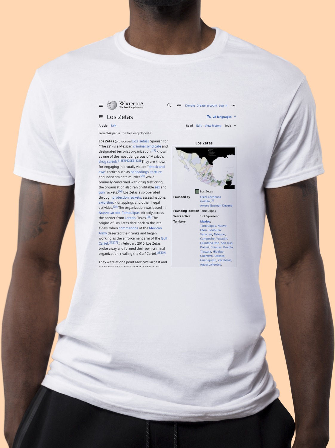 Los_Zetas Wikipedia Shirt