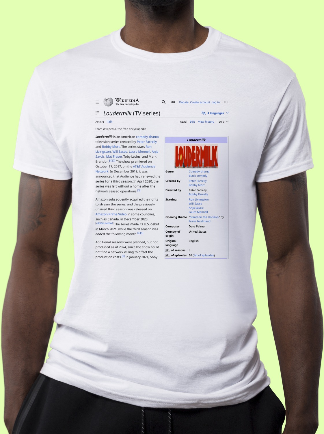 Loudermilk_(TV_series) Wikipedia Shirt