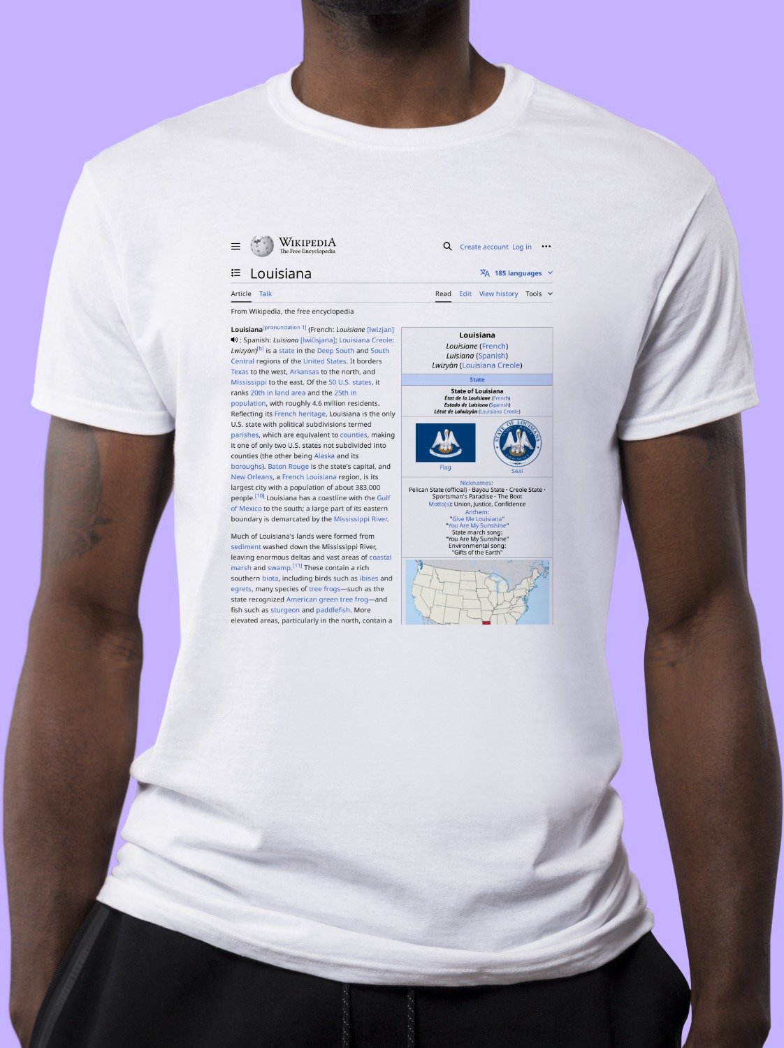 Louisiana Wikipedia Shirt