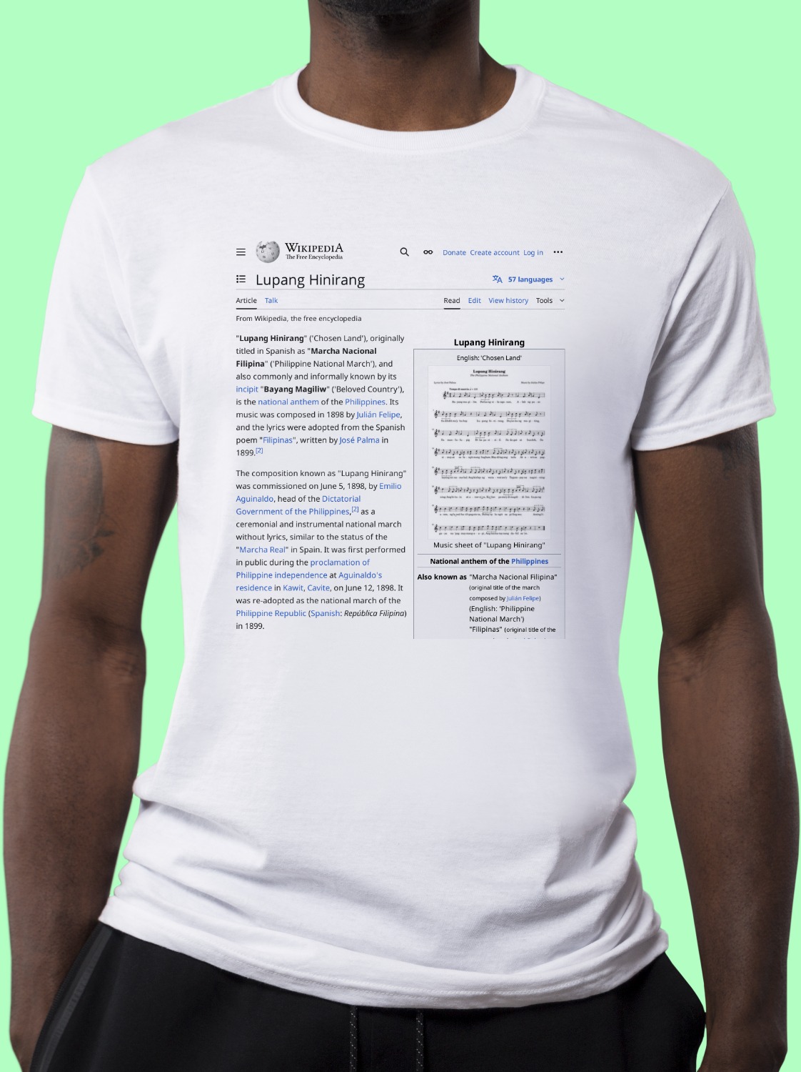 Lupang_Hinirang Wikipedia Shirt