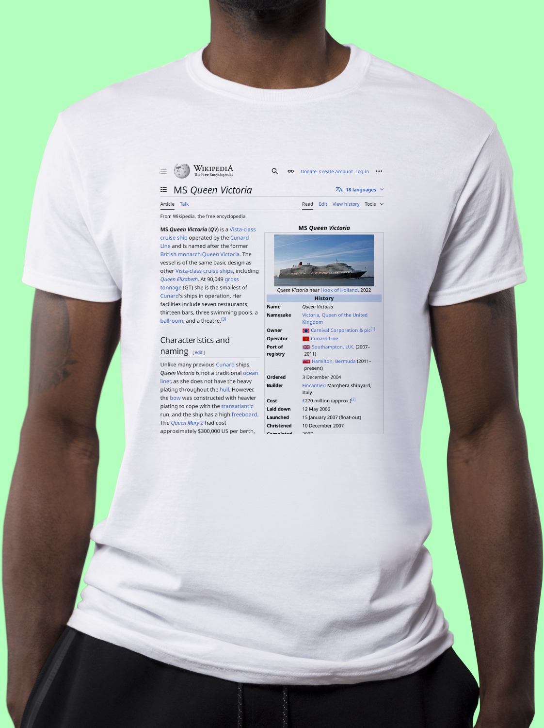 MS_Queen_Victoria Wikipedia Shirt