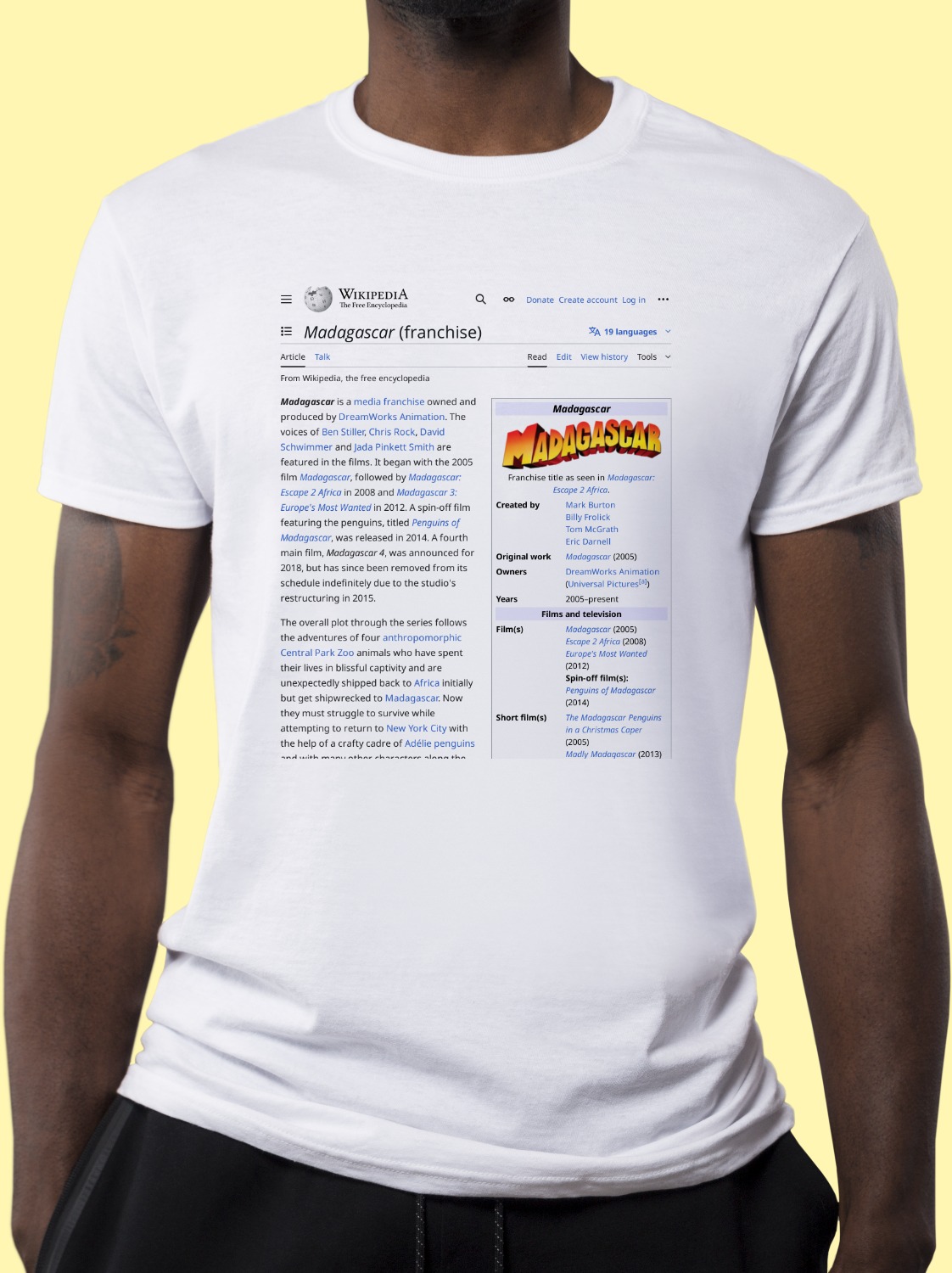 Madagascar_(franchise) Wikipedia Shirt