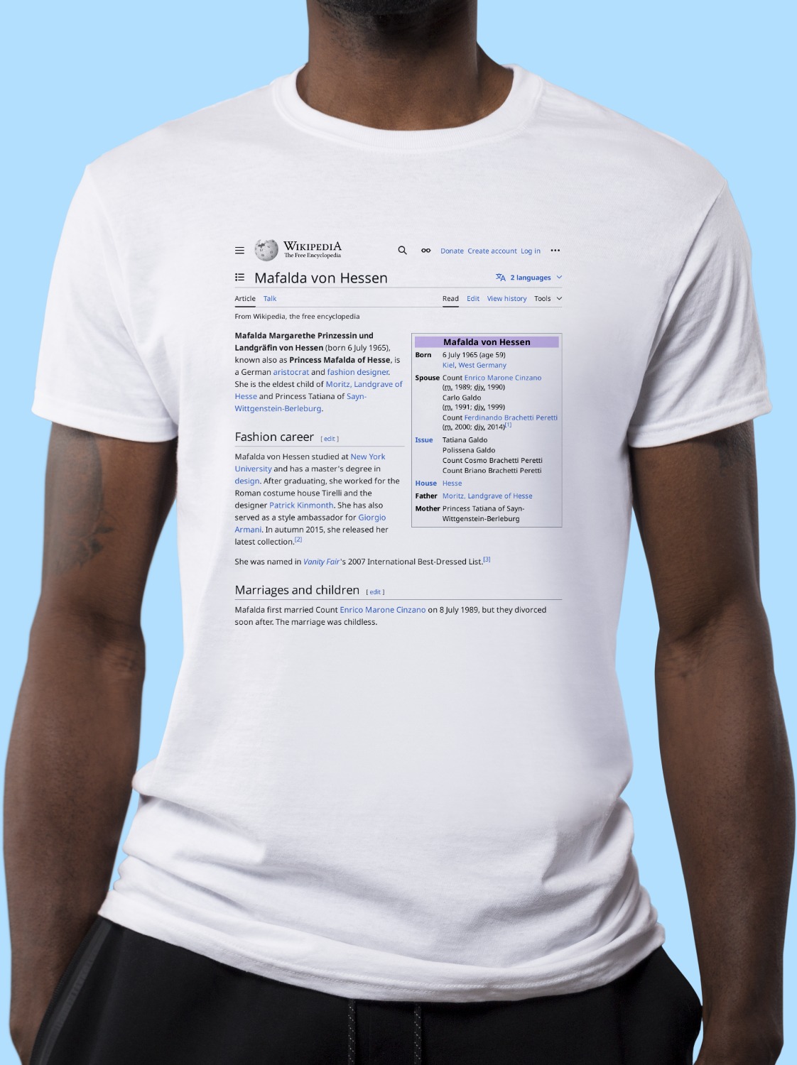 Mafalda_von_Hessen Wikipedia Shirt