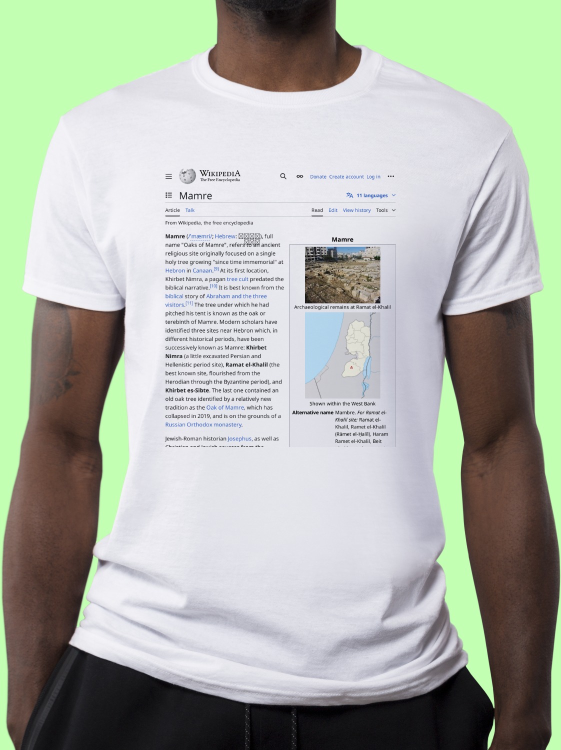 Mamre Wikipedia Shirt