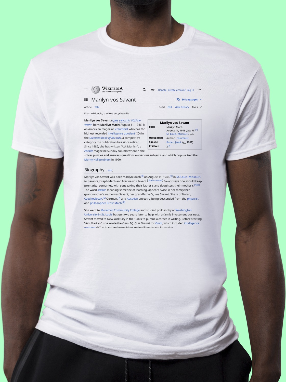Marilyn_vos_Savant Wikipedia Shirt