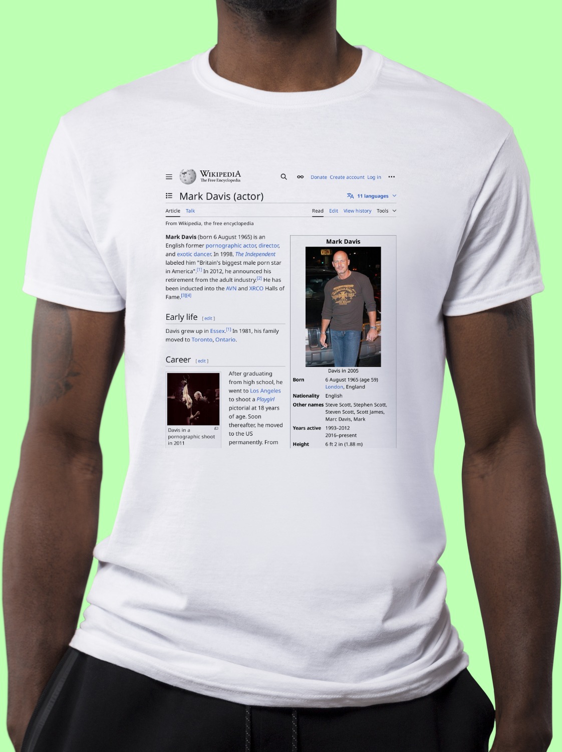 Mark_Davis_(actor) Wikipedia Shirt
