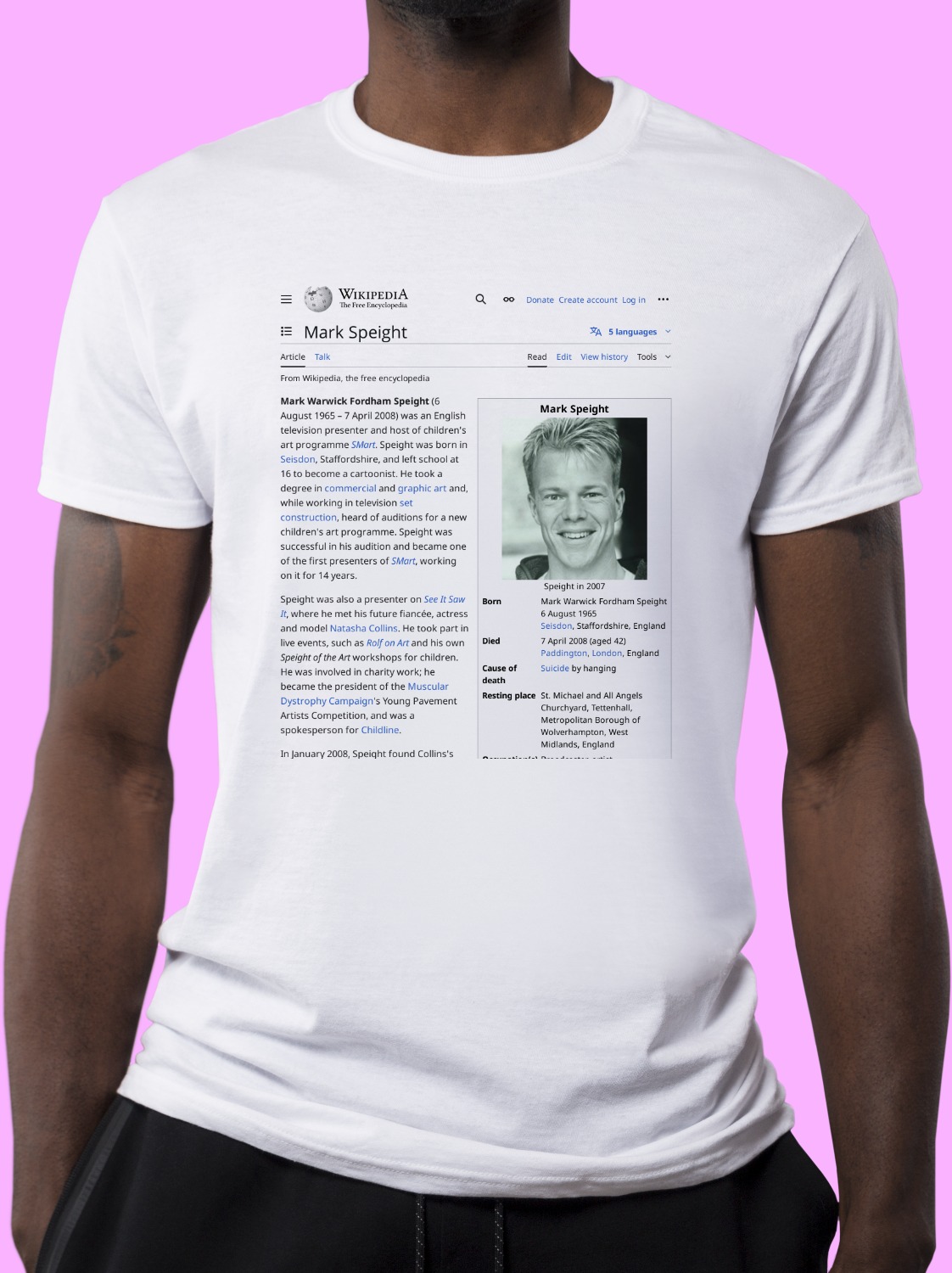 Mark_Speight Wikipedia Shirt