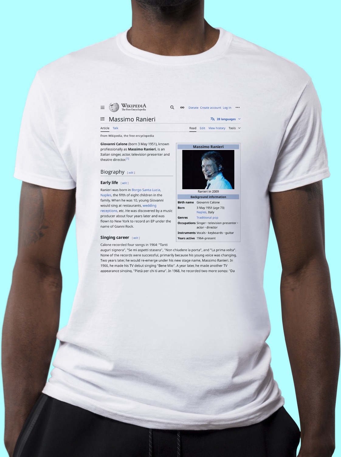 Massimo_Ranieri Wikipedia Shirt