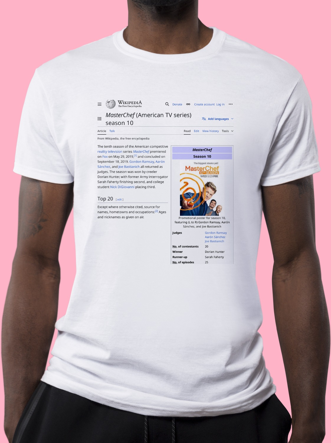 MasterChef_(American_season_10) Wikipedia Shirt