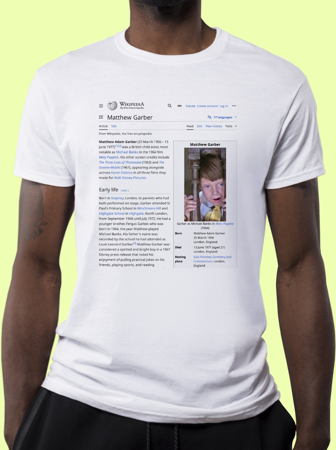Matthew_Garber Wikipedia Shirt