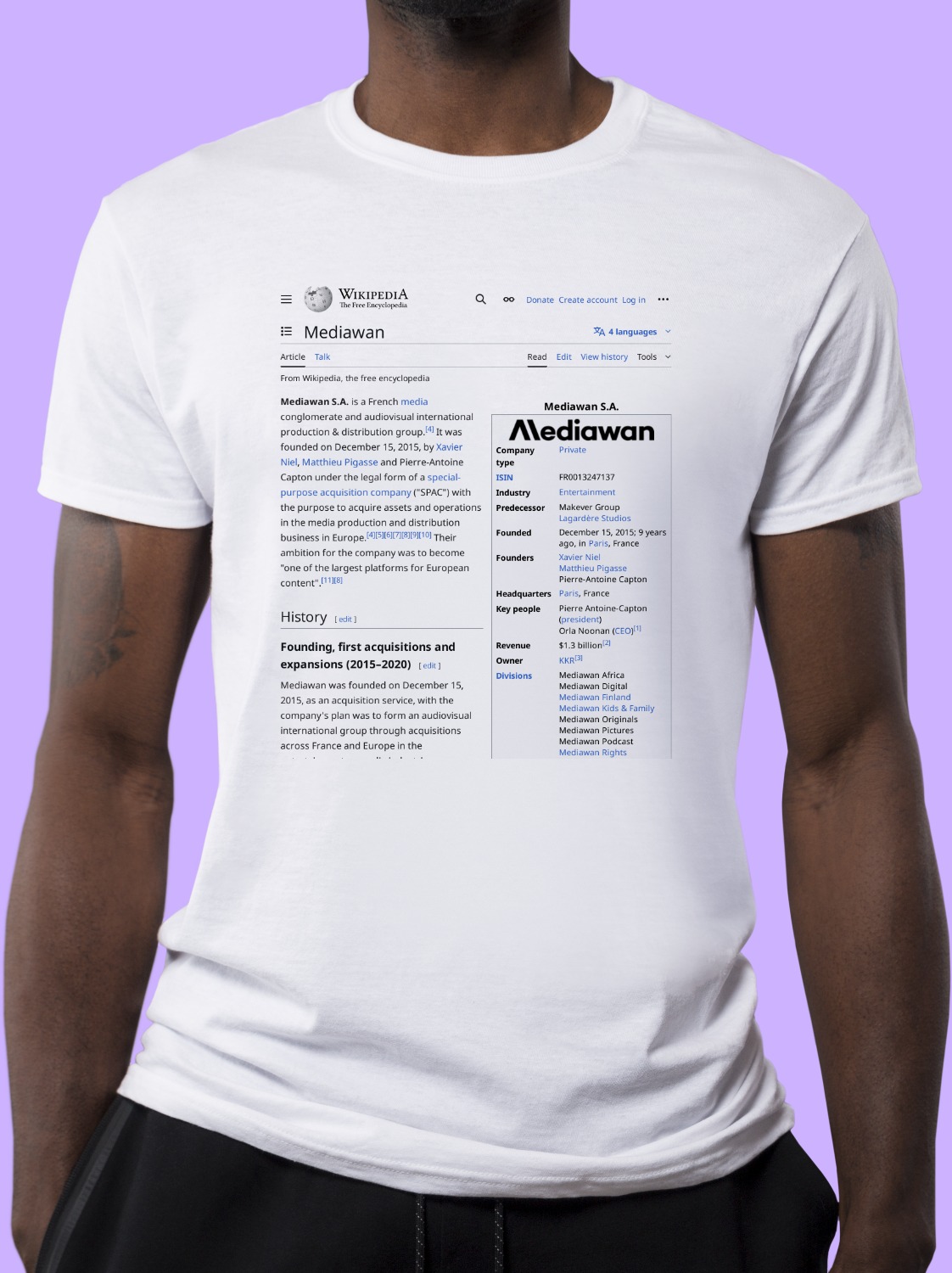Mediawan Wikipedia Shirt