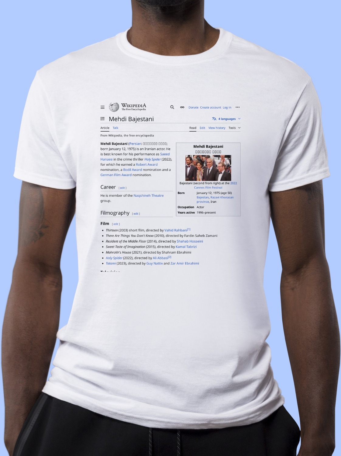 Mehdi_Bajestani Wikipedia Shirt