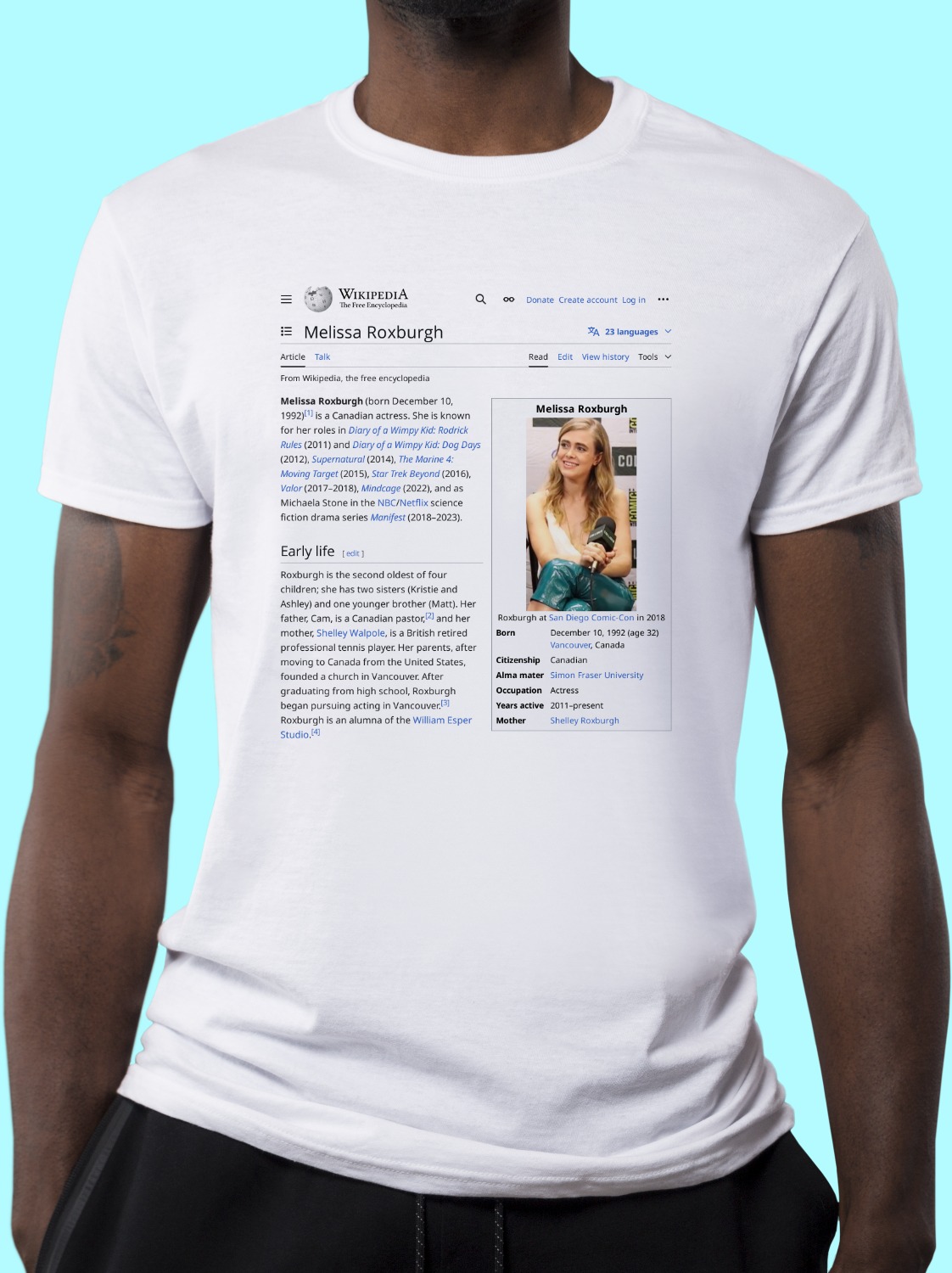 Melissa_Roxburgh Wikipedia Shirt
